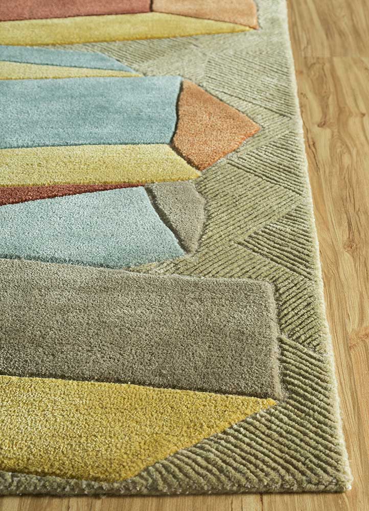 Tappeto di lana - 240 x 170 cm - oro