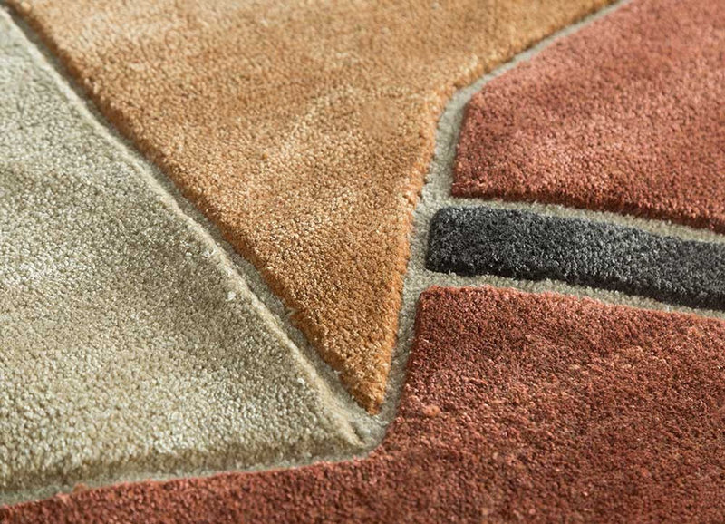 Tappeto di lana forma speciale  - 240 x 180 cm - multicolore