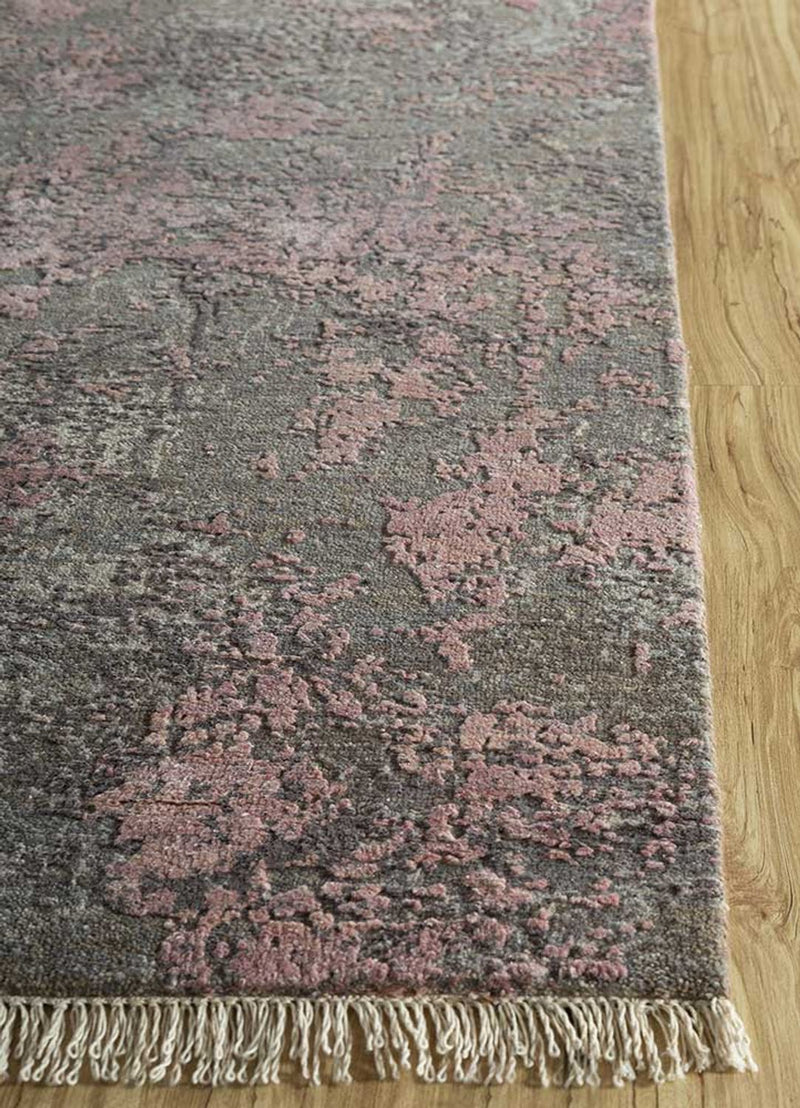Tappeto corsia Tappeto di lana - 240 x 75 cm - grigio