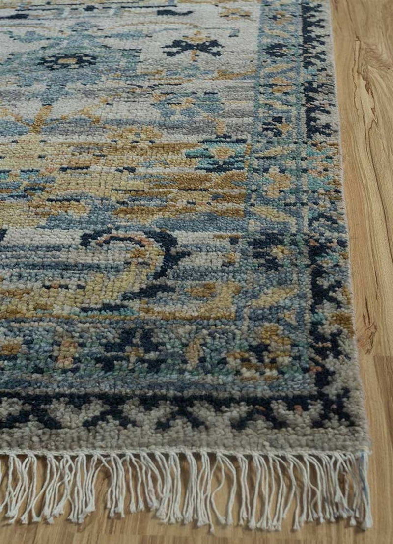 Tappeto di lana - 300 x 240 cm - blu mare