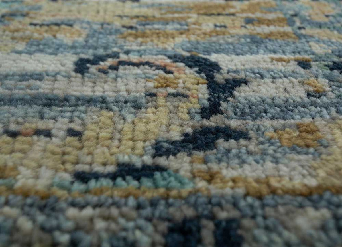 Tappeto di lana - 300 x 240 cm - blu mare