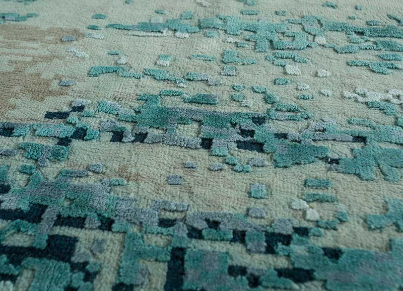 Tappeto di lana - 300 x 240 cm - blu