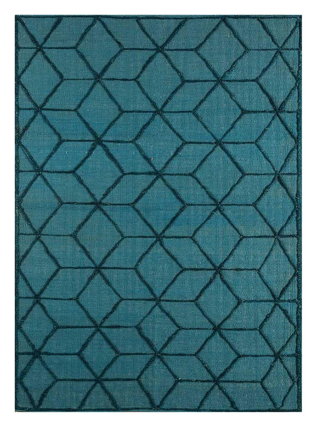 Tappeto di lana - 240 x 150 cm - blu mare