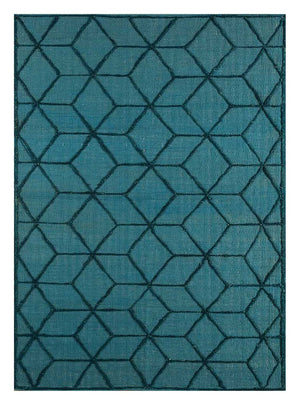 Tappeto di lana - 240 x 150 cm - blu mare