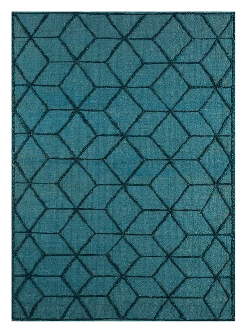 Tappeto di lana - 240 x 150 cm - blu mare