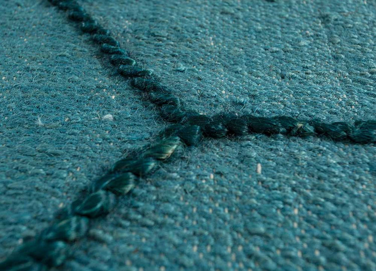 Tappeto di lana - 240 x 150 cm - blu mare