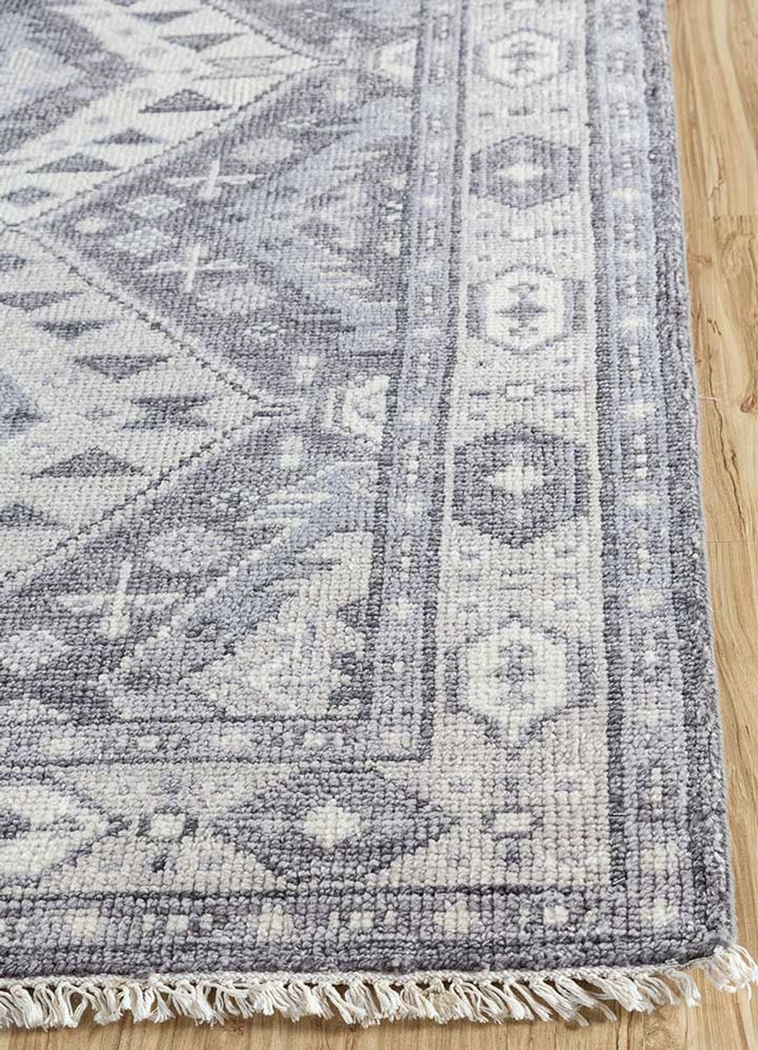 Tappeto di lana - 300 x 200 cm - grigio chiaro