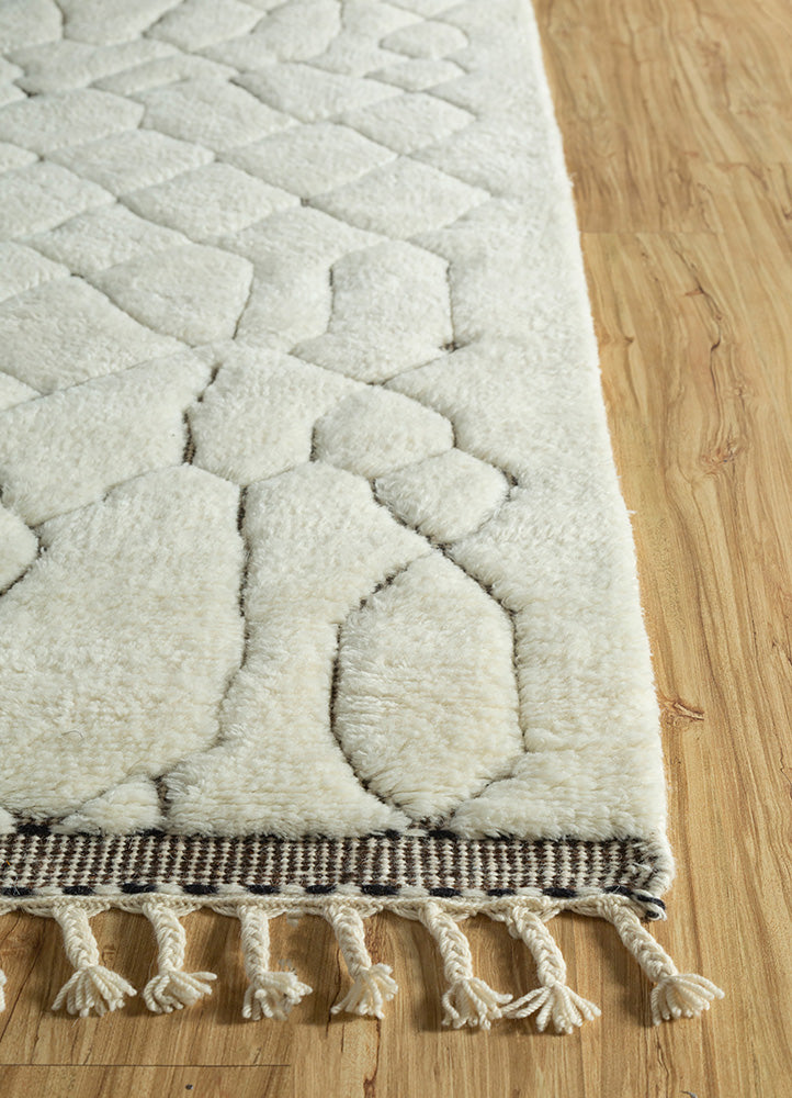 Tappeto di lana - 300 x 200 cm - crema