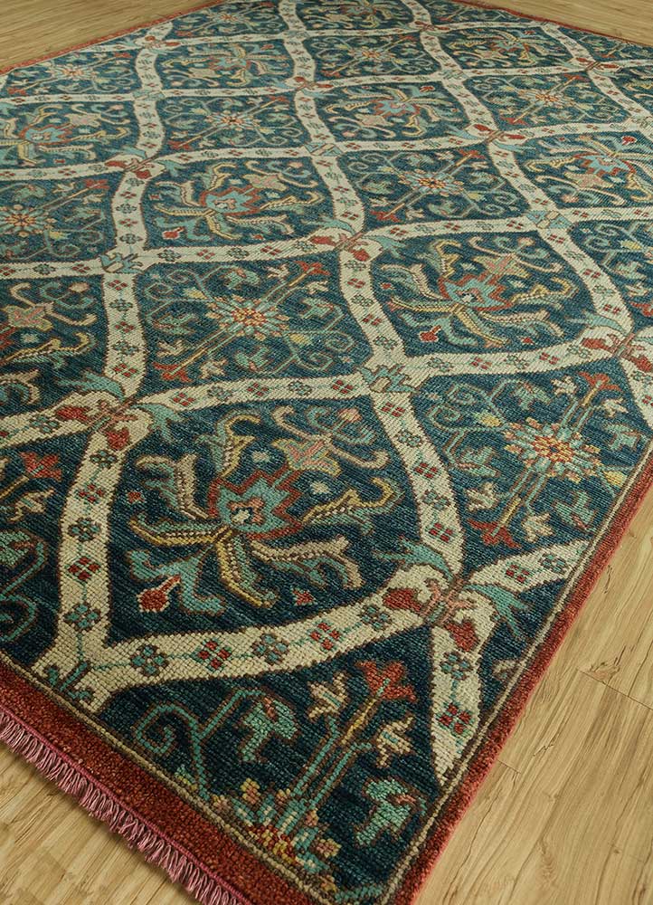 Tappeto di lana - 300 x 200 cm - verde scuro
