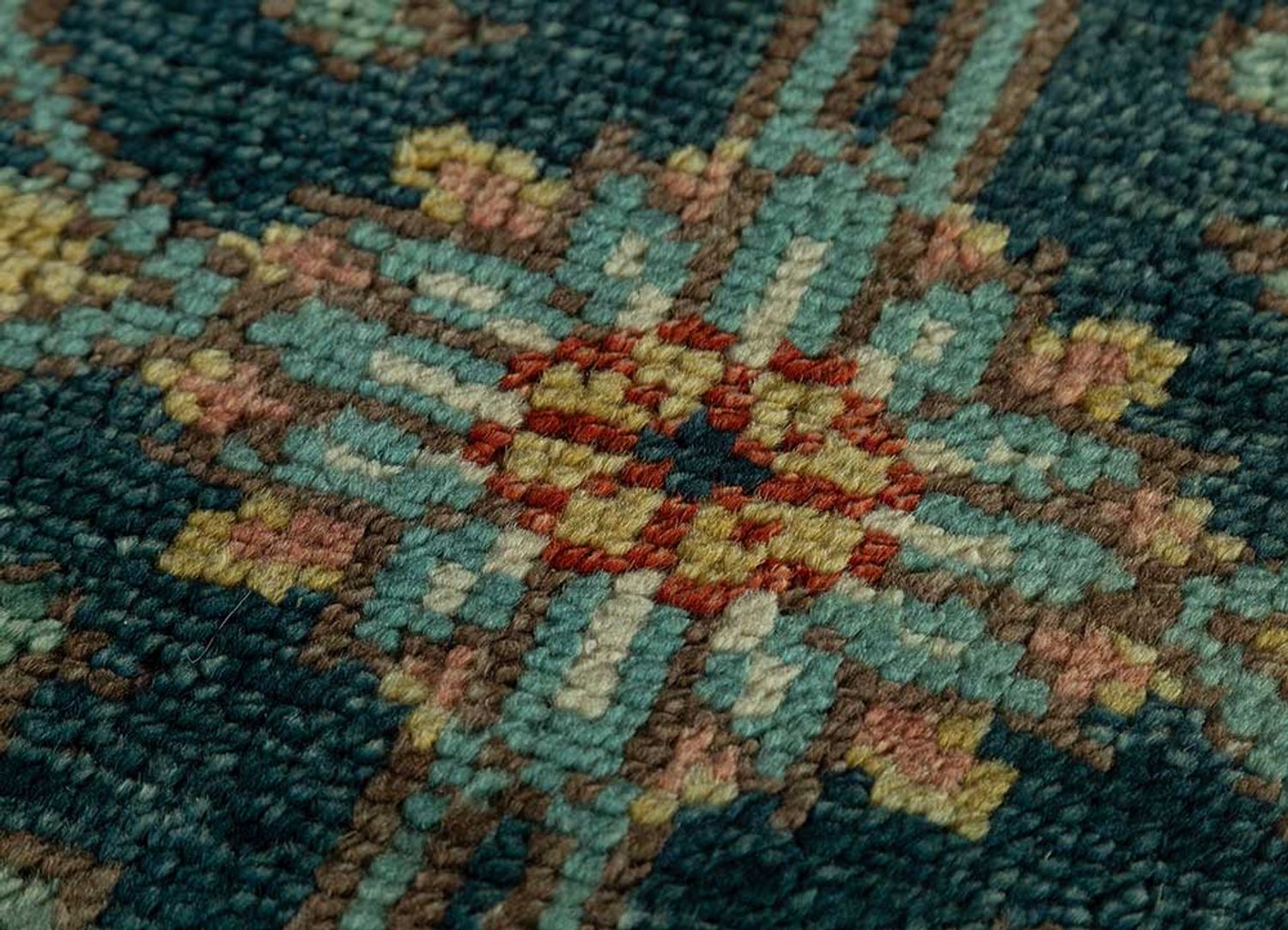 Tappeto di lana - 300 x 200 cm - verde scuro