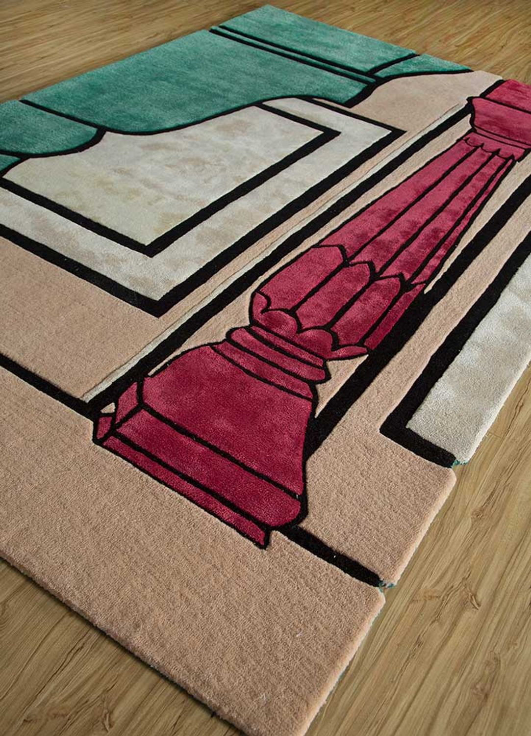 Tappeto di lana forma speciale  - 270 x 180 cm - arancione