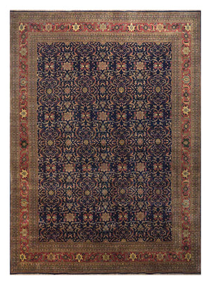 Tappeto di lana - 450 x 360 cm - blu