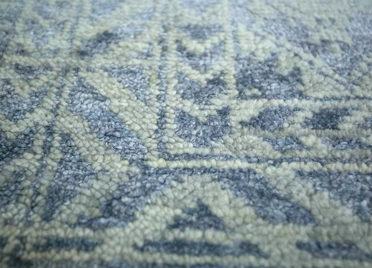 Tappeto di lana - 435 x 360 cm - blu chiaro