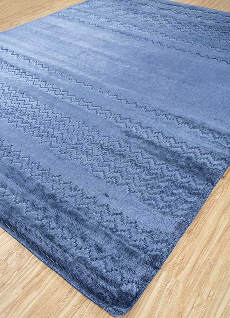 Tappeto in viscosa - 300 x 240 cm - blu