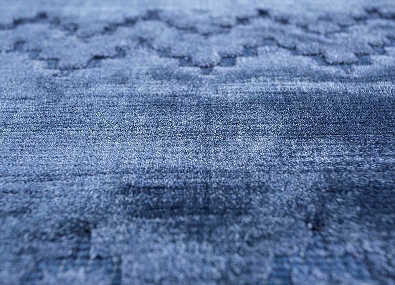 Tappeto in viscosa - 300 x 240 cm - blu
