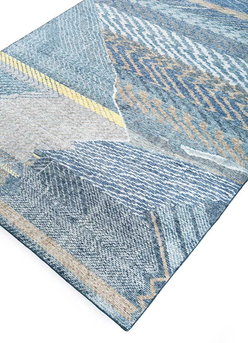 Tappeto di lana - 240 x 150 cm - blu scuro