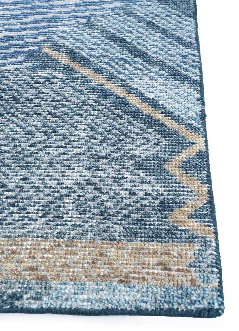 Tappeto di lana - 240 x 150 cm - blu scuro