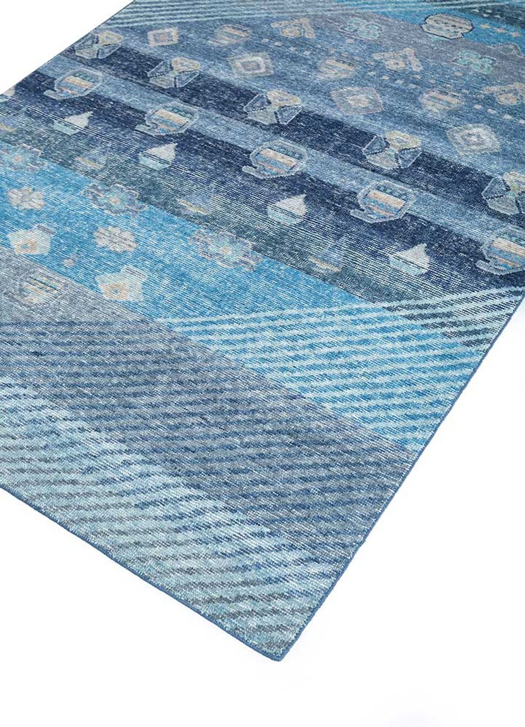 Tappeto di lana - 240 x 150 cm - blu
