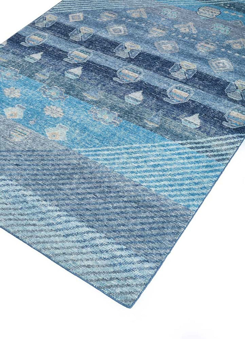 Tappeto di lana - 240 x 150 cm - blu