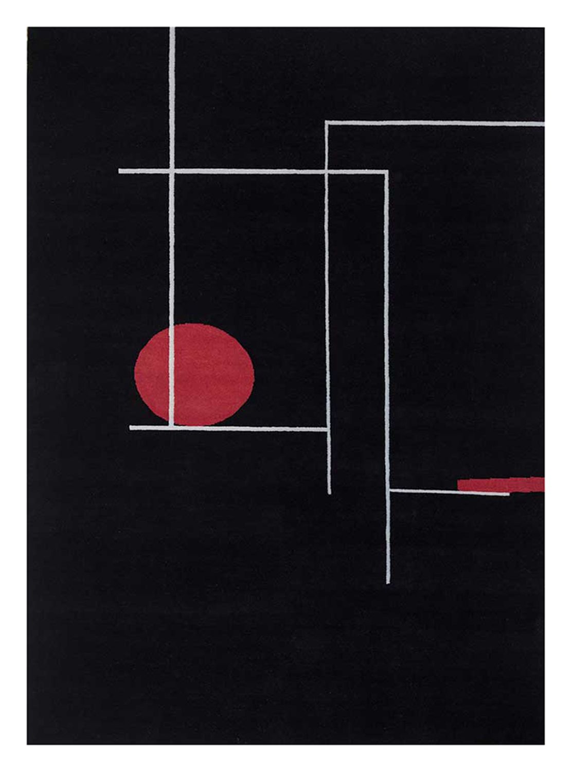 Tappeto di lana - 270 x 180 cm - nero