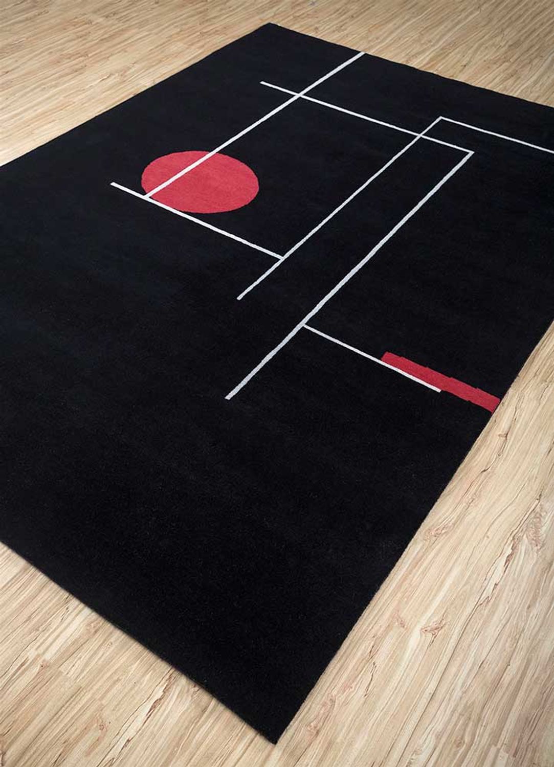 Tappeto di lana - 270 x 180 cm - nero
