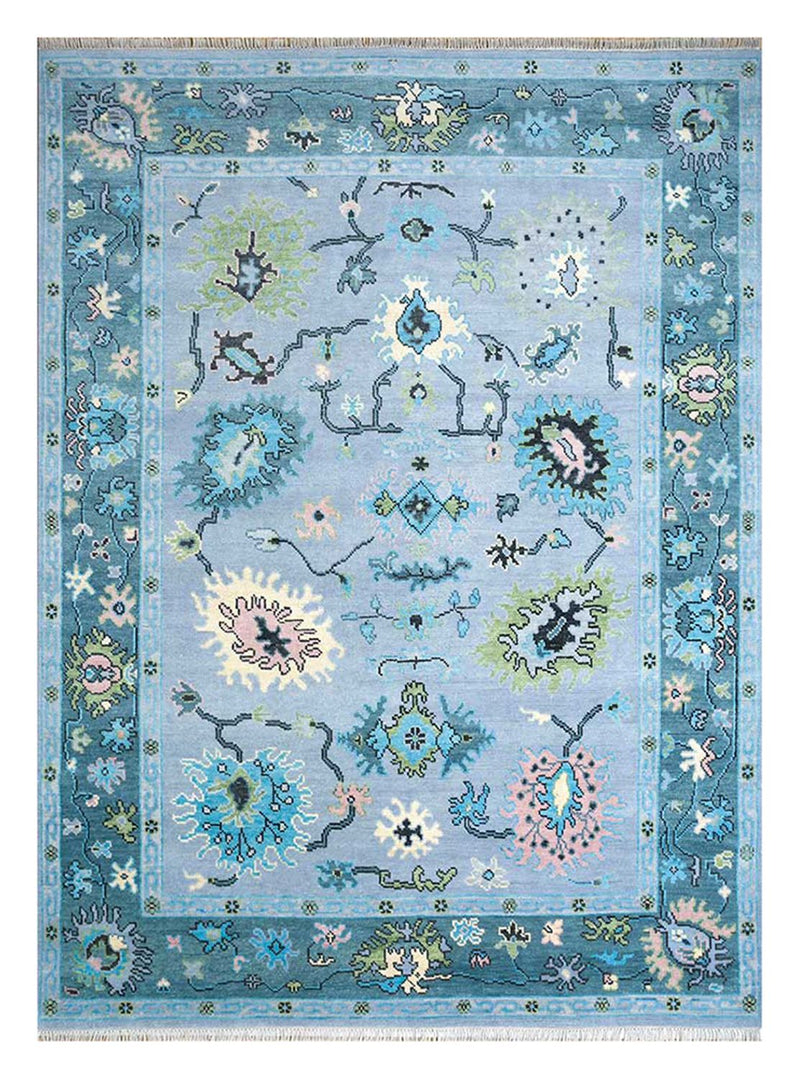 Tappeto di lana - 300 x 240 cm - turchese