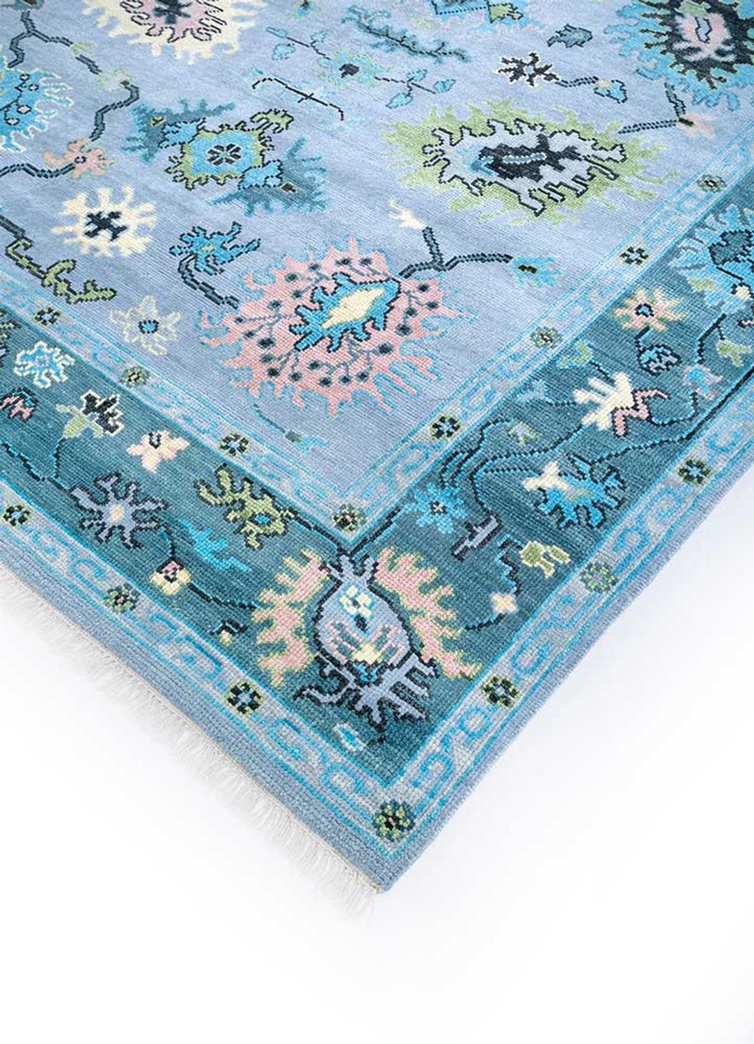 Tappeto di lana - 300 x 240 cm - turchese