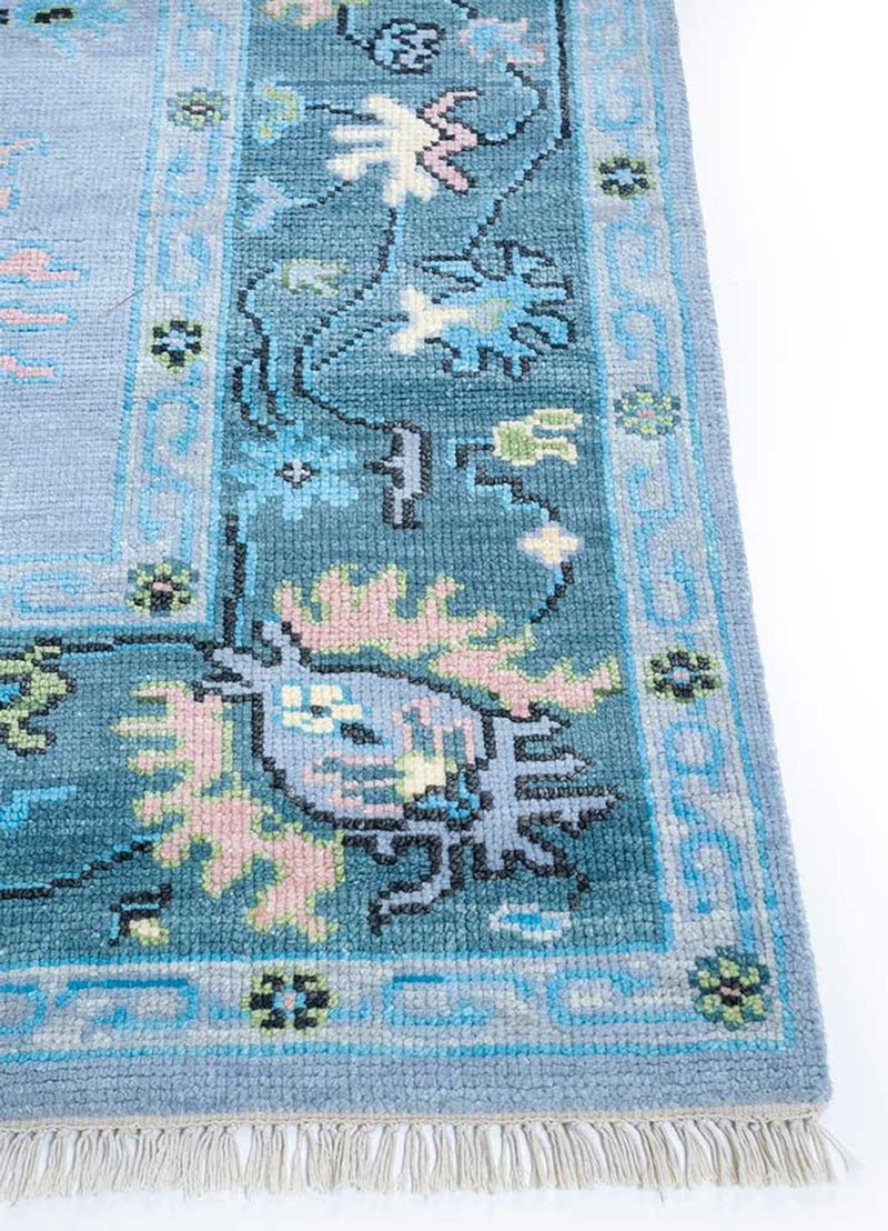 Tappeto di lana - 300 x 240 cm - turchese