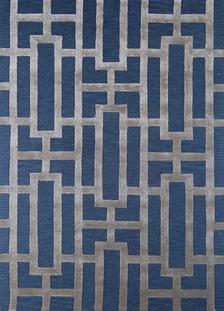 Tappeto di lana - 270 x 180 cm - blu