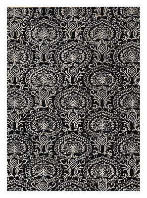 Tappeto di lana - 240 x 150 cm - bianco e nero