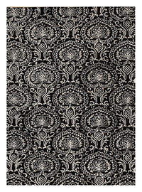 Tappeto di lana - 240 x 150 cm - bianco e nero