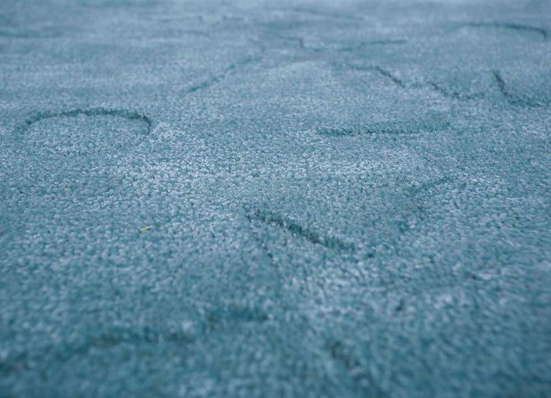 Tappeto di lana - 270 x 180 cm - turchese
