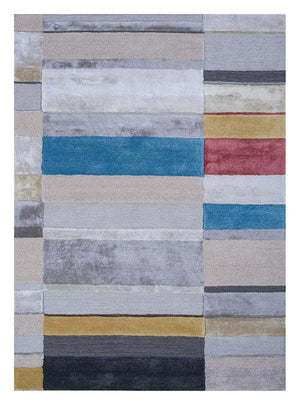 Tappeto di lana - 270 x 180 cm - argento