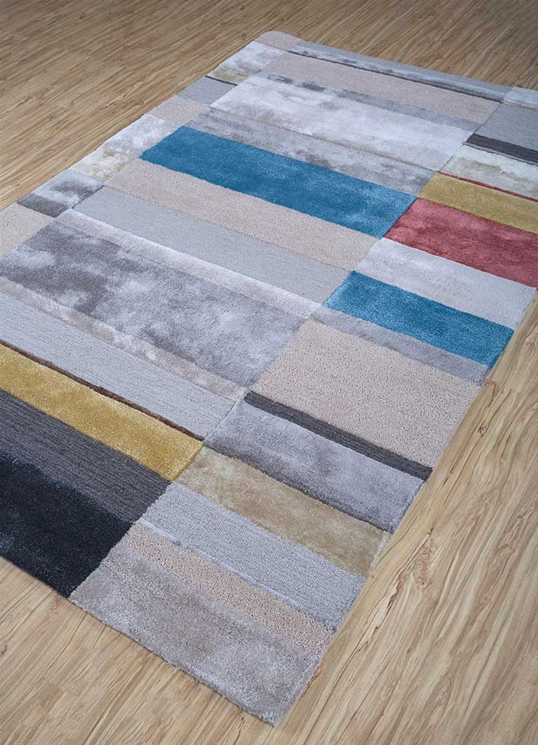 Tappeto di lana - 270 x 180 cm - argento