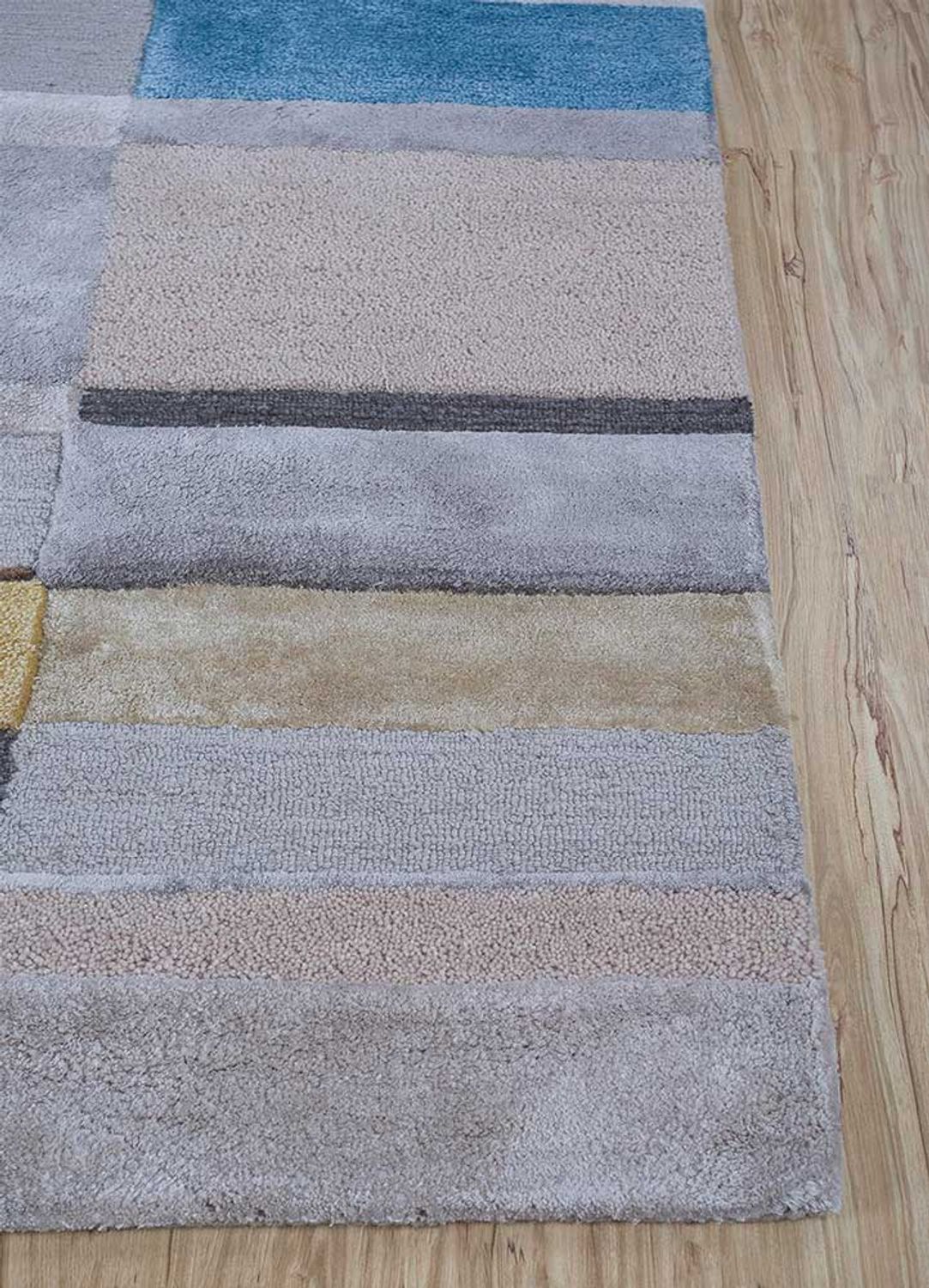 Tappeto di lana - 270 x 180 cm - argento