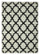 Tappeto di lana - 240 x 150 cm - bianco e nero