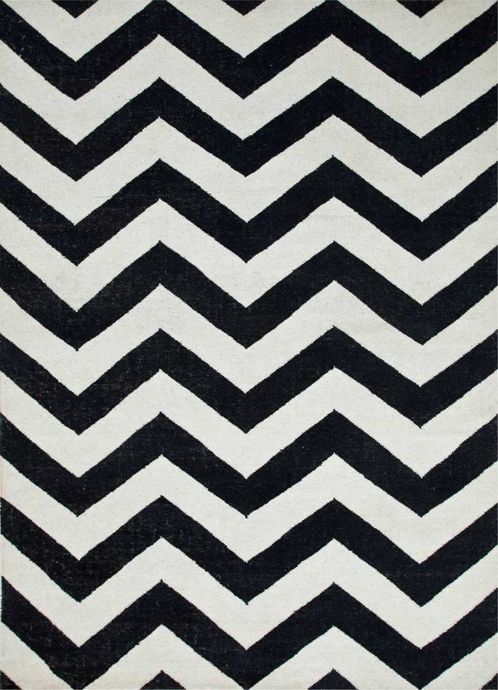 Tappeto di lana - 240 x 150 cm - bianco e nero