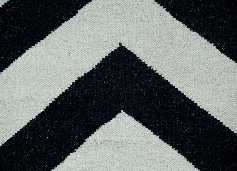 Tappeto di lana - 240 x 150 cm - bianco e nero