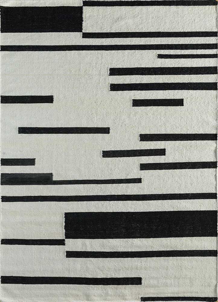 Tappeto di lana - 240 x 150 cm - bianco e nero