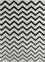 Tappeto di lana - 240 x 150 cm - bianco e nero
