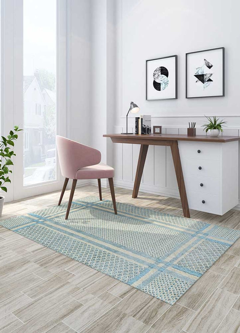 Tappeto di lana - 300 x 240 cm - blu