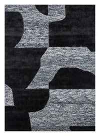 Tappeto di lana - 270 x 180 cm - bianco e nero