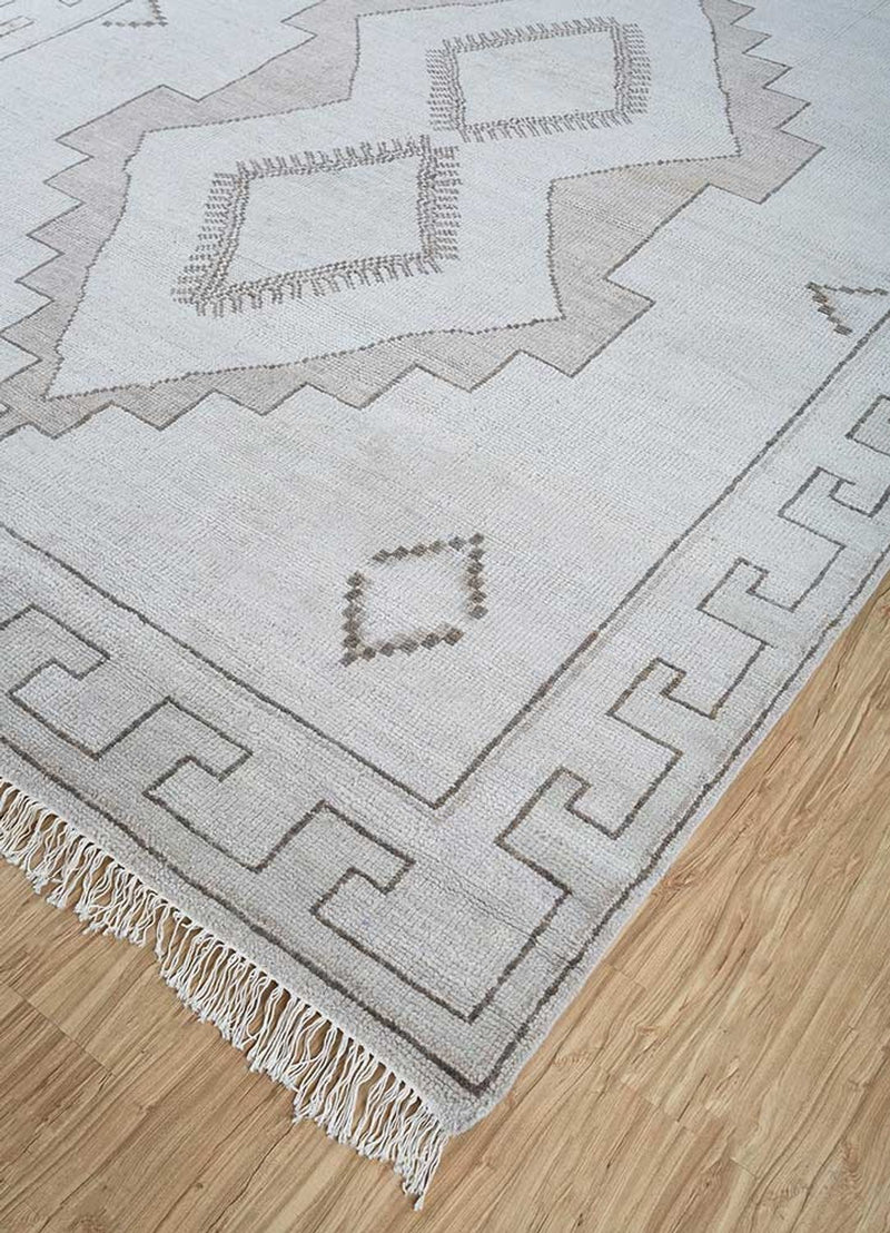 Tappeto di lana - 300 x 240 cm - grigio chiaro