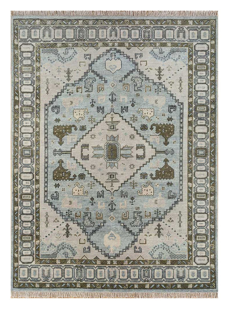 Tappeto di lana - 300 x 240 cm - argento