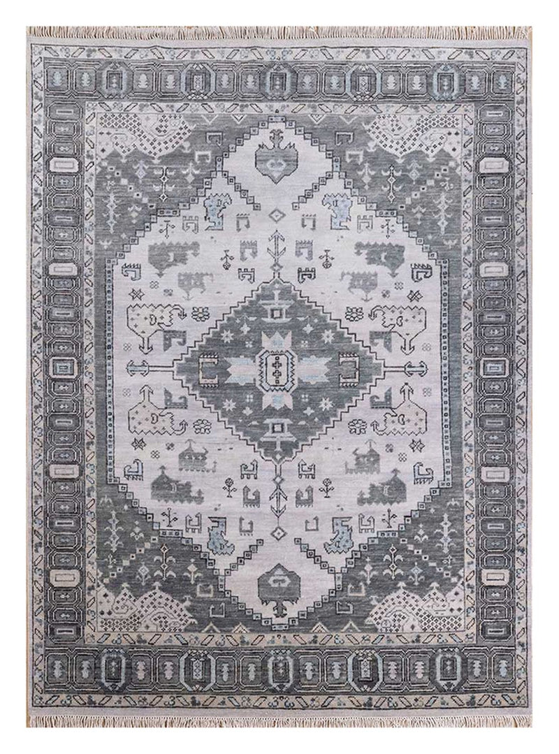 Tappeto di lana - 300 x 240 cm - argento