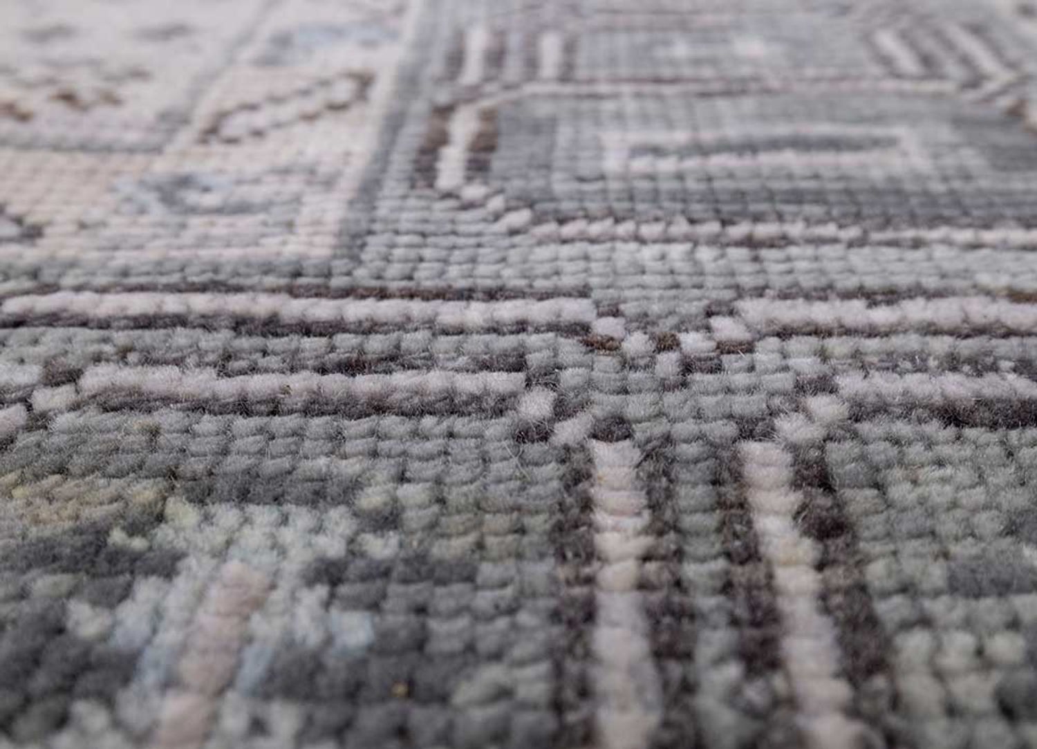 Tappeto di lana - 300 x 240 cm - argento