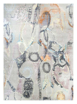 Tappeto di design - 450 x 360 cm - argento