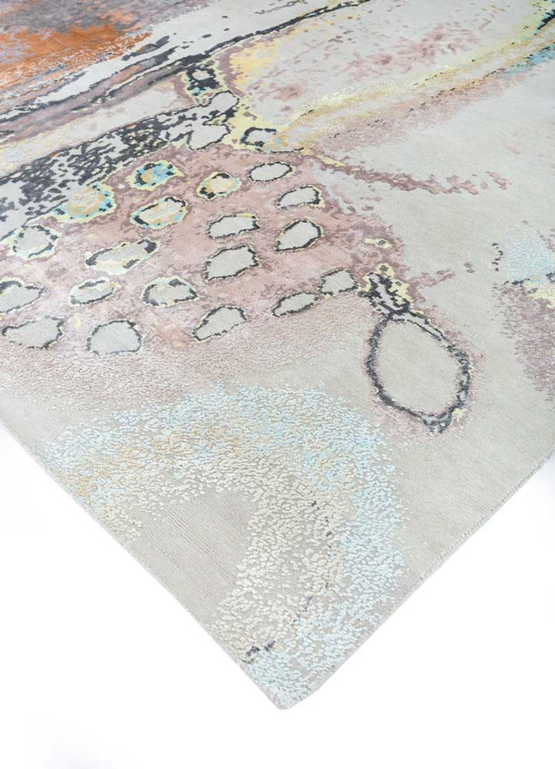 Tappeto di design - 450 x 360 cm - argento