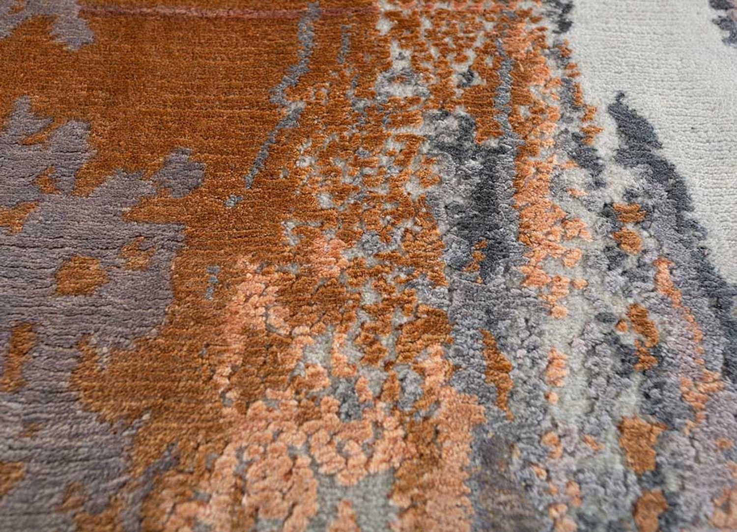 Tappeto di design - 450 x 360 cm - argento