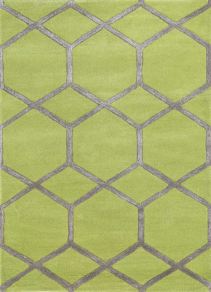 Tappeto di lana - 165 x 105 cm - verde chiaro
